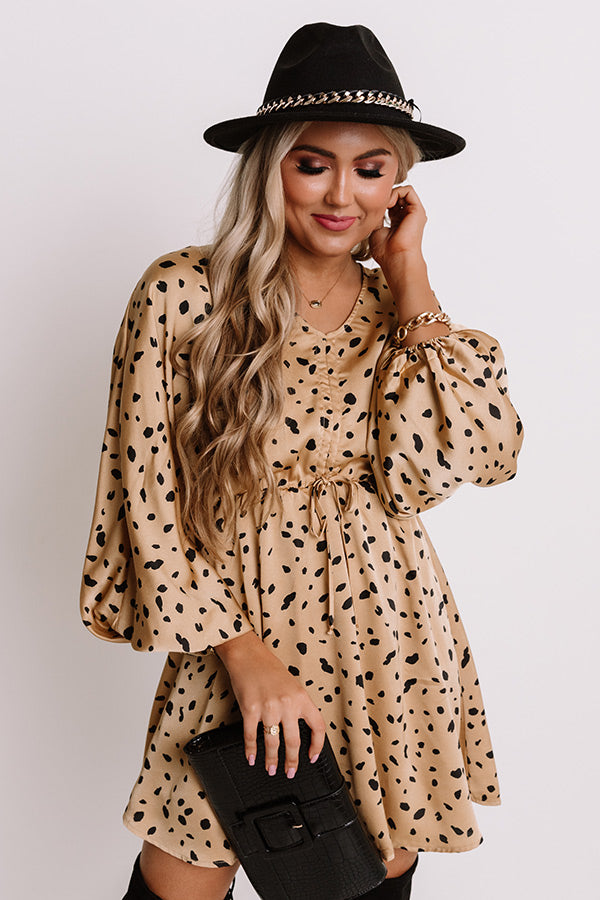 Down The Road Dress In Camel Image - 3