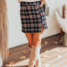 Prep School Plaid Skirt In Navy Image - 1