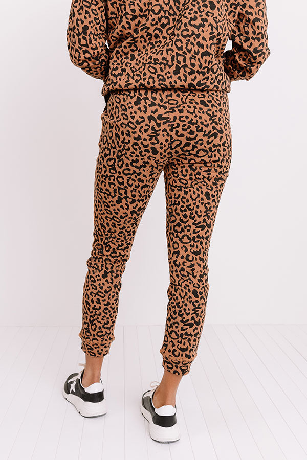 Perfectly Cozy Leopard Joggers Image - 3