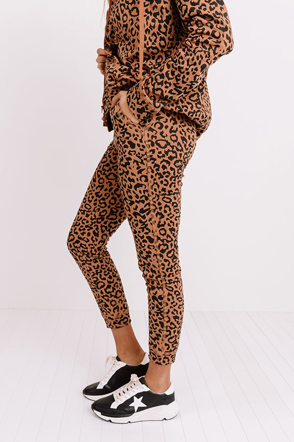 Perfectly Cozy Leopard Joggers Image - 2