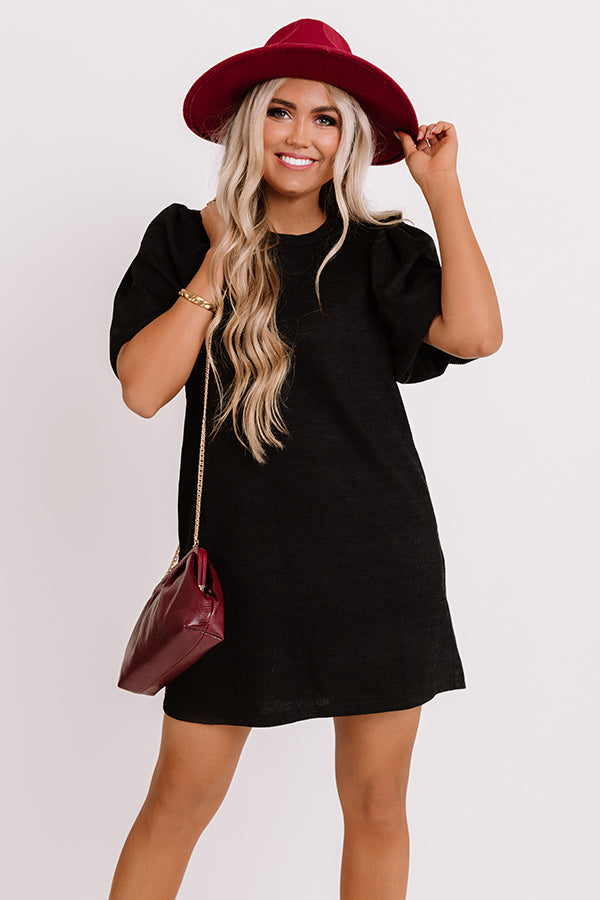 Highway To Happy Shift Dress In Black