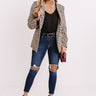 Extra Mile Leopard Blazer In Iced Latte Image - 1