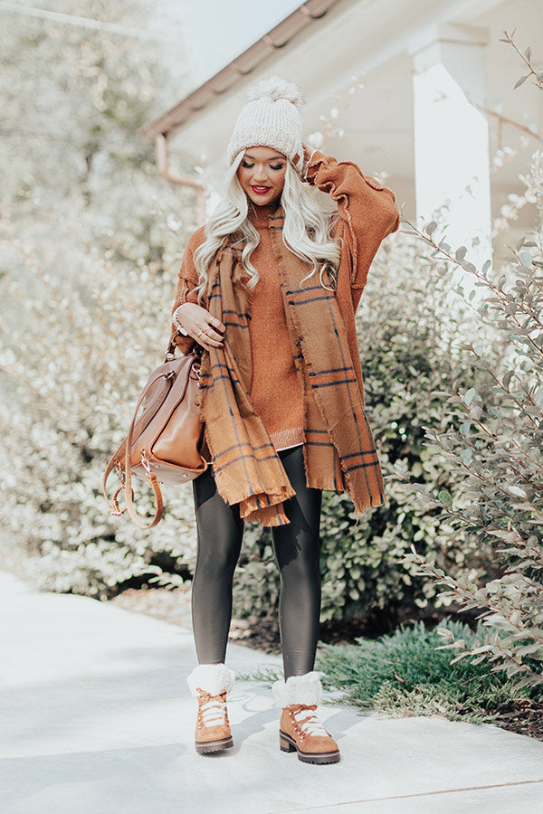 Haute Tea Chenille Sweater In Pumpkin Image - 3