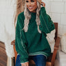 Haute Tea Chenille Sweater In Green Image - 1