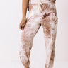 Cozy Mornings Tie Dye Joggers In Mocha Image - 1