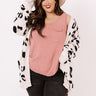 Cozy By The Fireplace Leopard Cardigan In Ivory   Curves Image - 1
