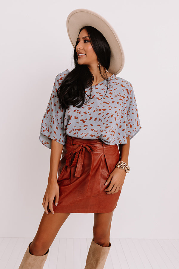 Pretty In Portland Shift Top In Airy Blue Image - 3