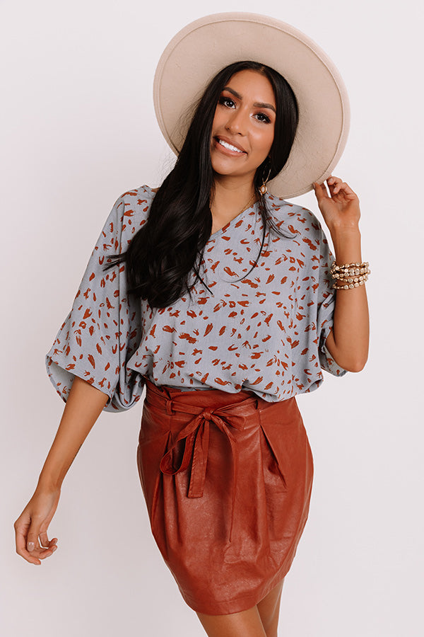 Pretty In Portland Shift Top In Airy Blue Image - 4