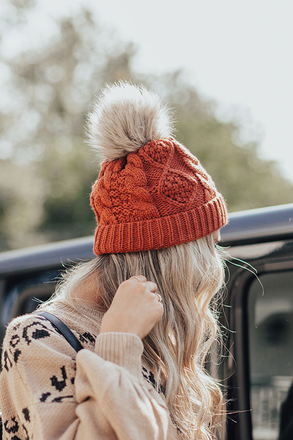 Luxe Lounging Cable Knit Beanie Image - 1