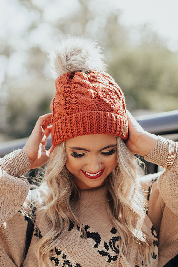 Luxe Lounging Cable Knit Beanie Image - 3