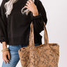 Tahoe Bound Snake Print Tote In Brown Image - 1