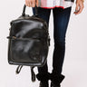 Milan Magic Faux Leather Backpack In Black Image - 1