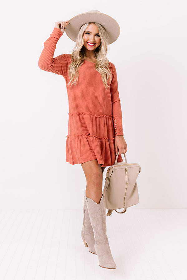 Still Charming Waffle Knit Dress Image - 1