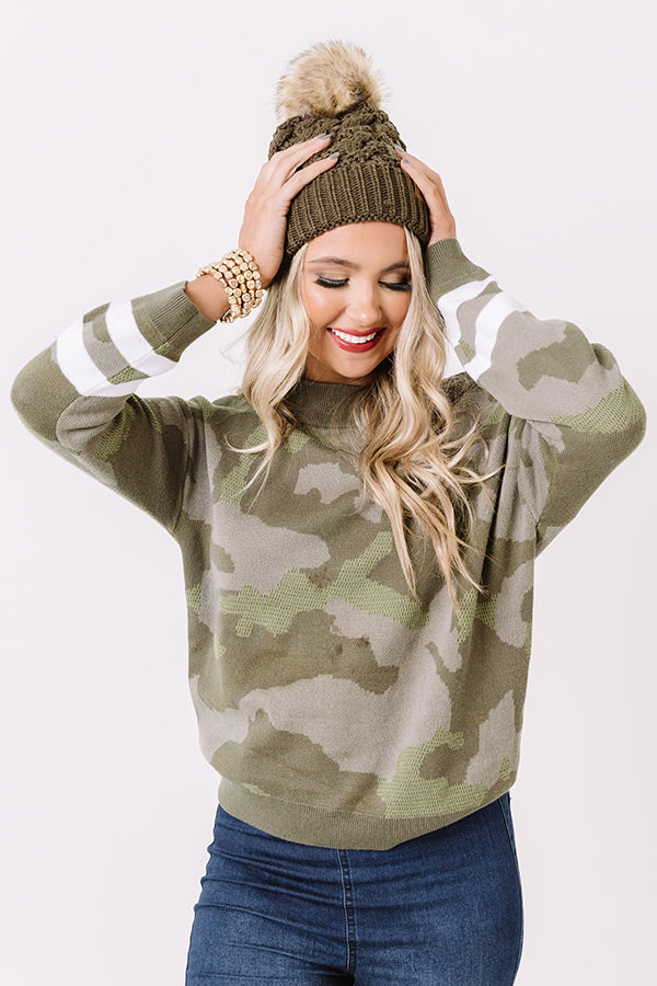 Our Spot Camo Sweater