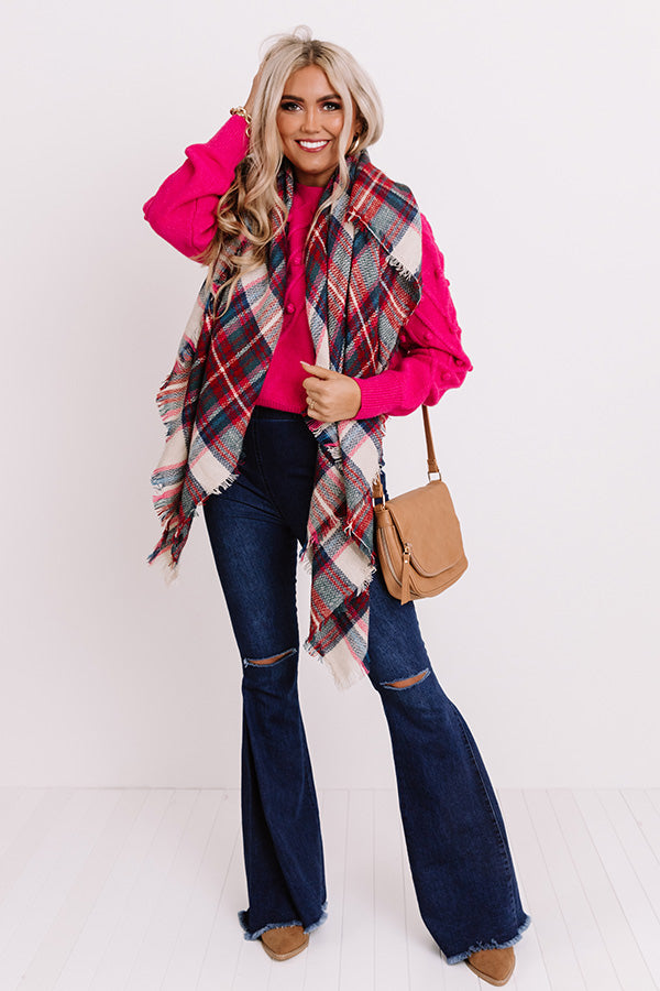 Novels And Tea Sweater in Hot Pink Image - 3