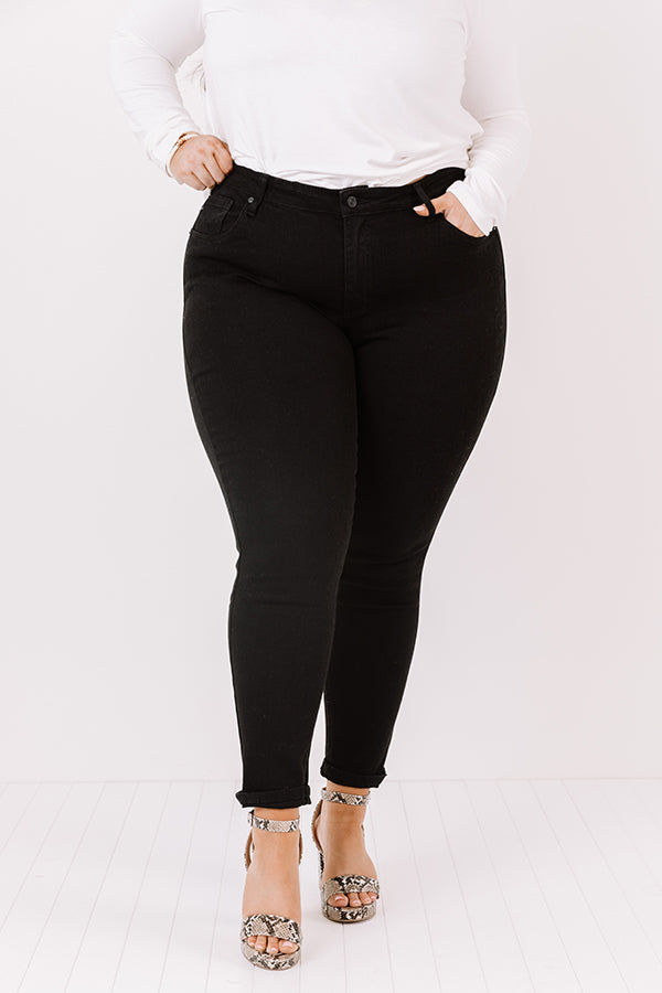 KanCan The Parker Midrise Skinny in Black Curves Image - 1