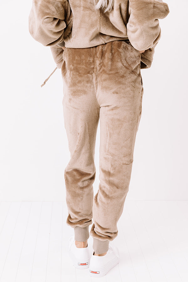 Soft Gaze Plush Joggers Image - 4