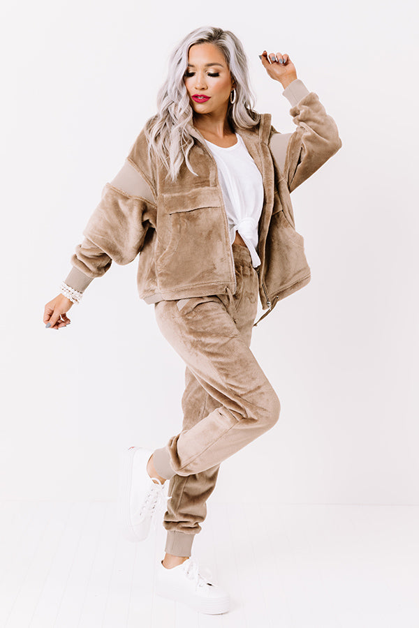 Soft Gaze Plush Joggers Image - 1