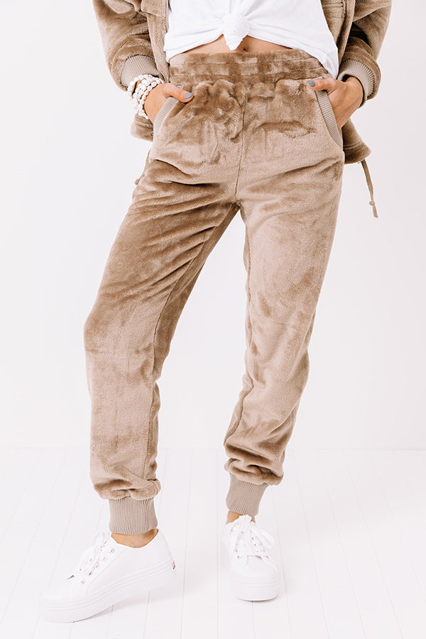 Soft Gaze Plush Joggers Image - 2