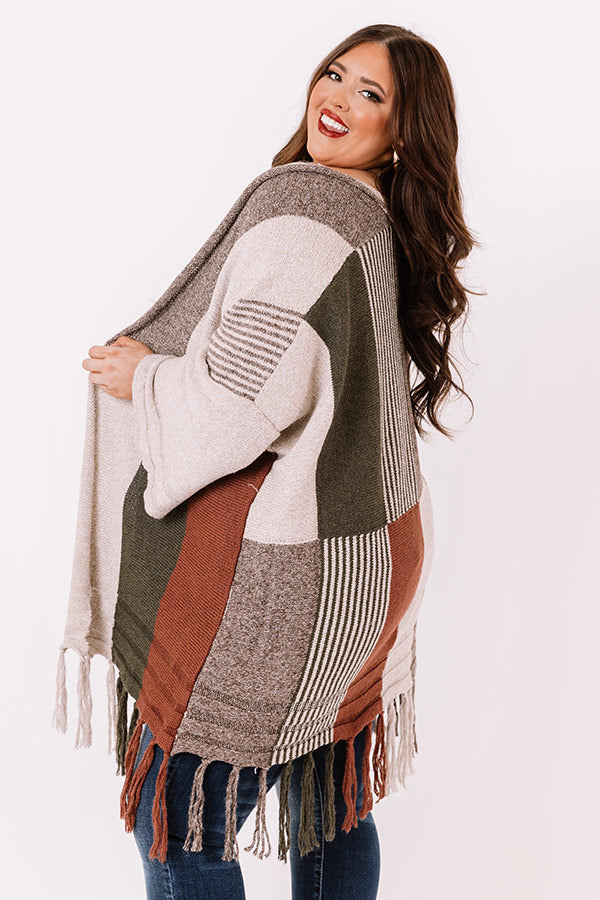 Stay Chilly Colorblock Cardigan    Curves Image - 1