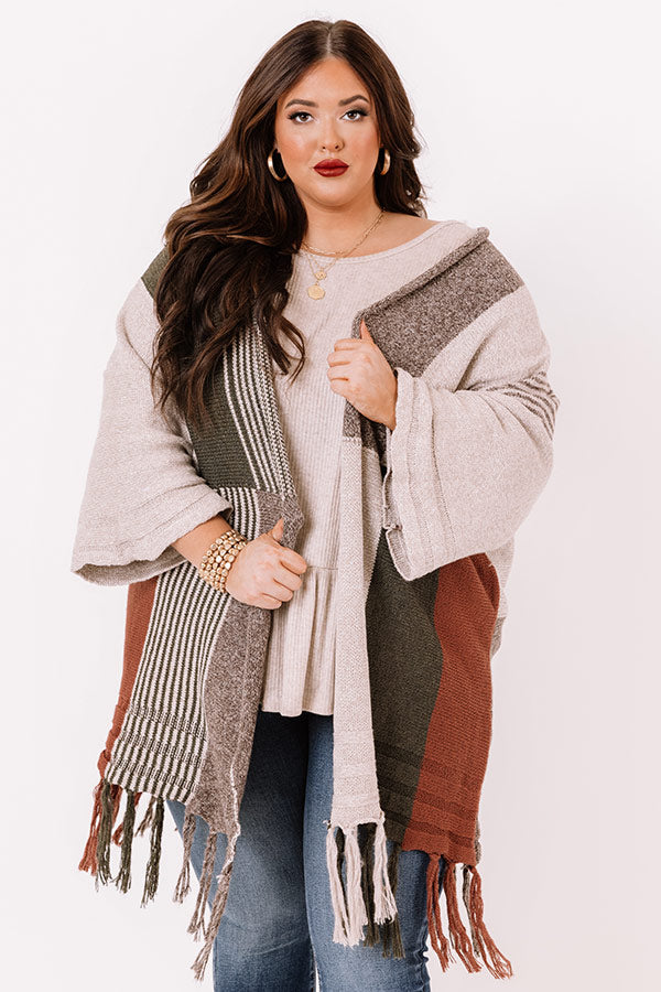 Stay Chilly Colorblock Cardigan    Curves Image - 1