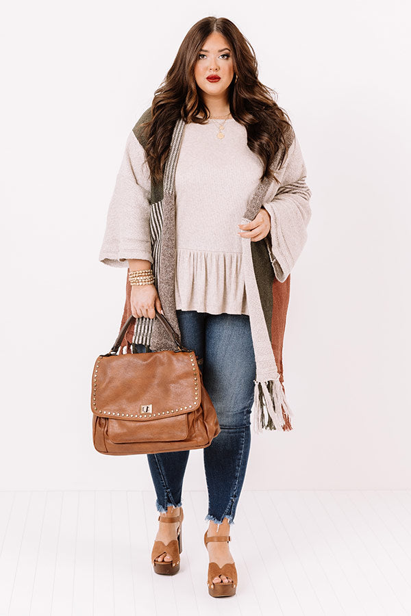 Stay Chilly Colorblock Cardigan    Curves Image - 1