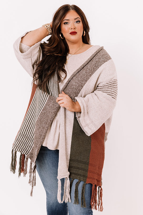 Stay Chilly Colorblock Cardigan    Curves Image - 1