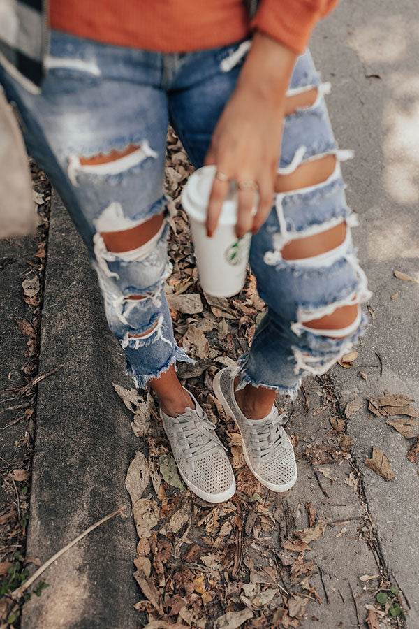 The Kitt Sneaker In Grey Image - 4