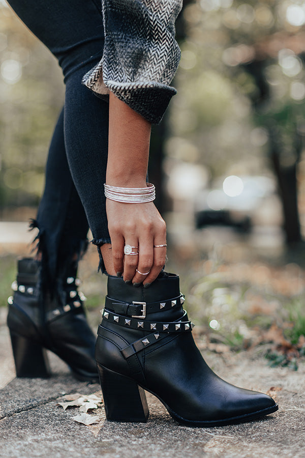 Steve Madden Cala Leather Bootie in Black Image - 3