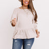 Willow Walk Knit Shift Top in Birch Image - 1