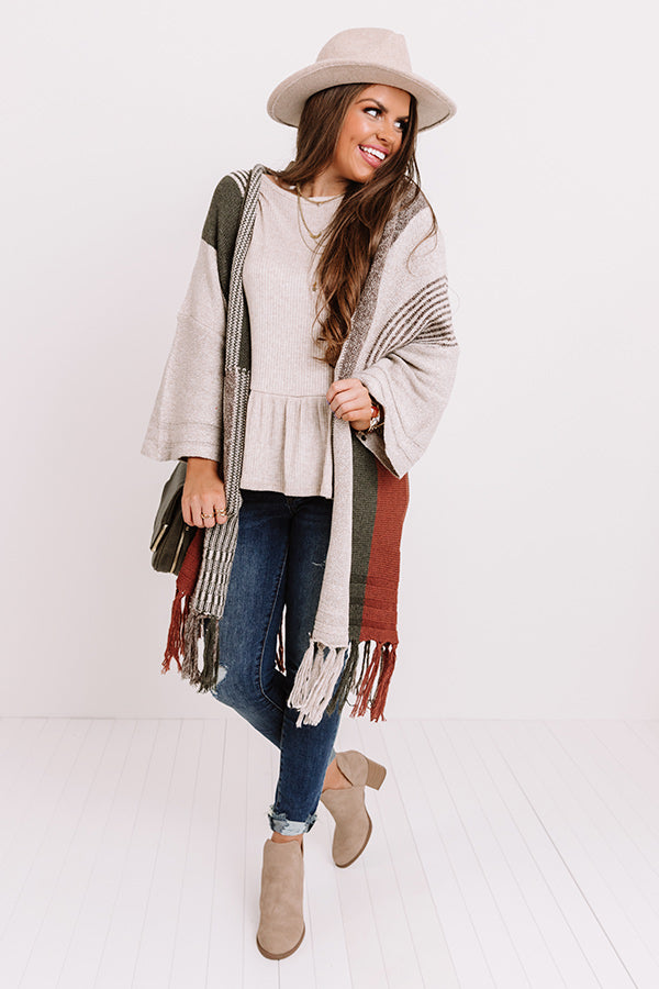 Stay Chilly Colorblock Cardigan Image - 1