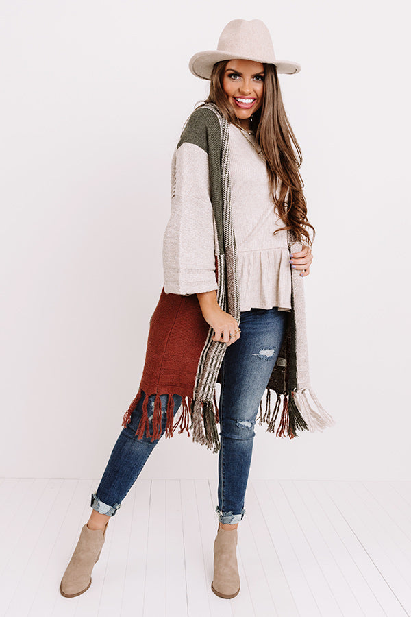 Stay Chilly Colorblock Cardigan Image - 1