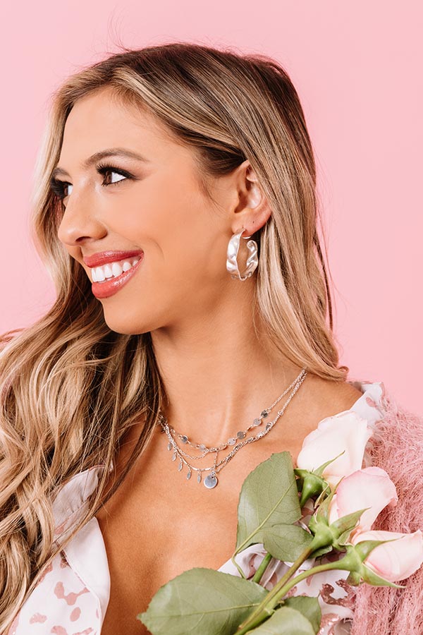 Kendra Scott Holland Hoop Earrings in Vintage Silver Image - 1