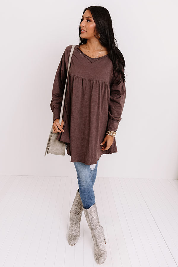 Country Stroll Shift Dress In Vineyard Grape Image - 2