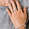 Kendra Scott Anna Silver Band Ring in Grey Illusion Image - 1