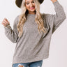 Cuddles On My Mind Knit Sweatshirt in Martini Olive Image - 1