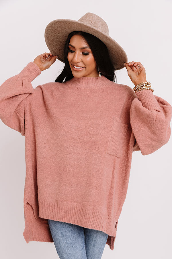 Cocoa Mood Shift Sweater In Blush Image - 1