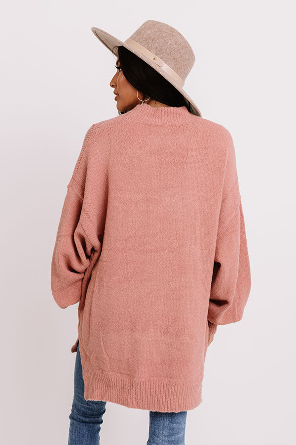 Cocoa Mood Shift Sweater In Blush Image - 4