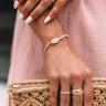Kendra Scott Elaina Gold Friendship Bracelet in Rose Quartz Image - 1