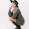 Cool Weather Crowd Sweater Dress In Charcoal Image - 1