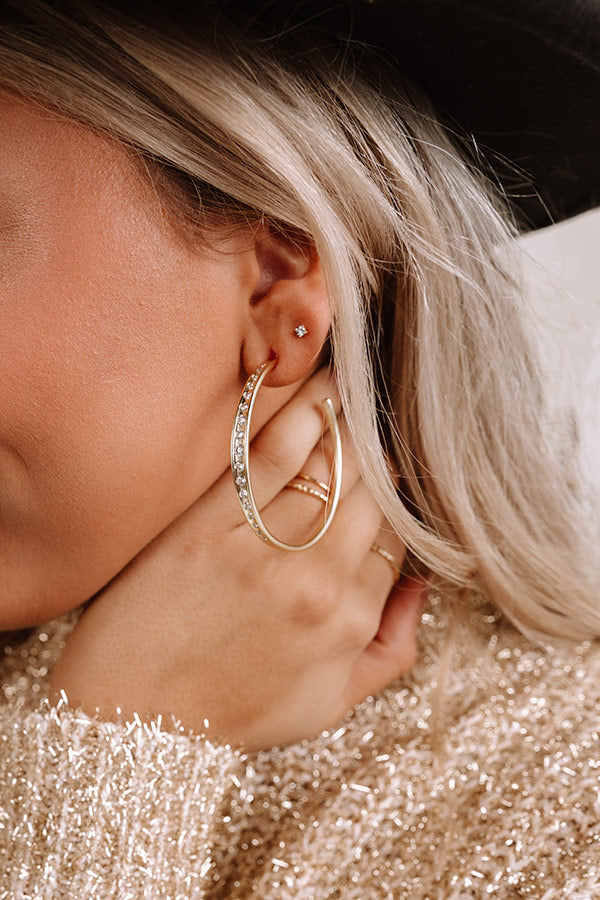 Kendra Scott Selena Hoop Earrings in Gold Image - 2