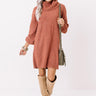 Cool Weather Crowd Sweater Dress In Aurora Red Image - 1