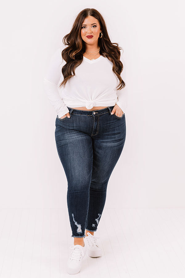 KanCan The Romy Midrise Ankle Skinny   Curves Image - 2