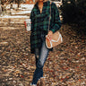 Flannel Pick Me Up Tunic in Hunter Green Image - 1
