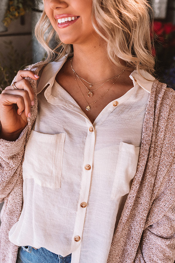 Grand Adventure Layered Necklace In Gold Image - 1