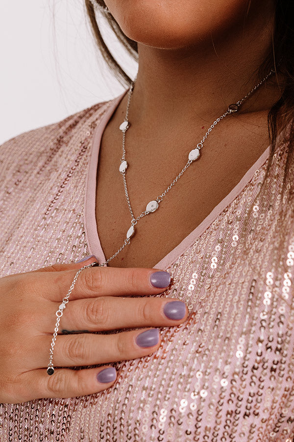 Ready To Roll Lariat Necklace In Silver Image - 2