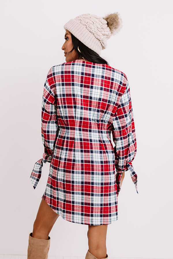 Falling For Fabulous Flannel Dress Image - 4