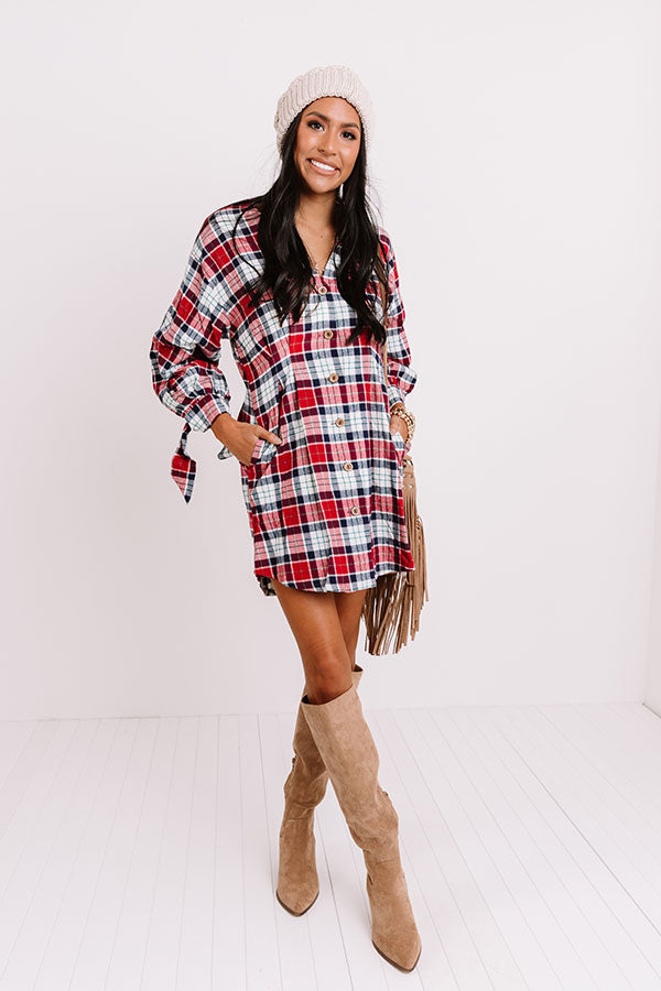 Falling For Fabulous Flannel Dress Image - 1