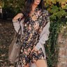 Pinot Noir Night Floral Tunic Dress Image - 1