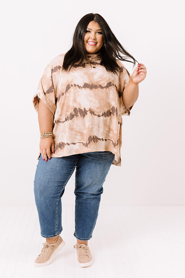 Good Terms Tie Dye Shift Top Curves Image - 2